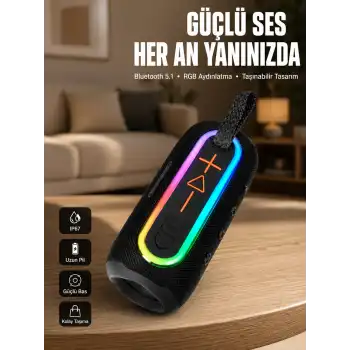 Uzun Pil Ömürlü Bluetooth 5.1 Hoparlör Yeni Nesil