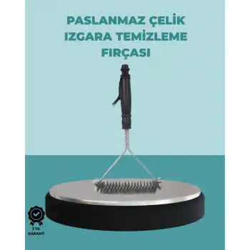 Uzun Saplı Paslanmaz Çelik Izgara Temizlik Fırçası