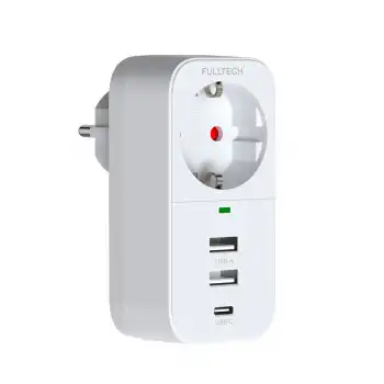 Vothoon 2.4a Çıkışlı 2xusb 1xtype-c Tekli Priz Ftr-17
