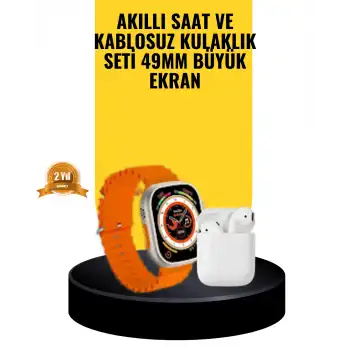 Watch 9 Max Akıllı Saat Sesli Görüşme Özellikli Kulaklık Seti