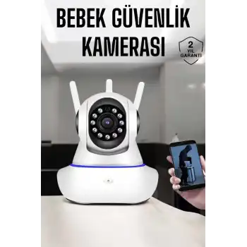 Wifi Kamera Ev Kamerası Gece Görüşlü Kablosuz Bebek Izleme Kamerası