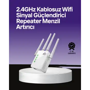 WPS Destekli 2.4GHz + 5GHz WiFi Sinyal Güçlendirici