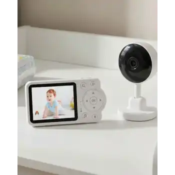 Yakınlaştırma Özellikli Gece Görüşlü Bebek İzleme Kamerası