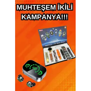 Yeni Model Akıllı Saat ve Ucuz Kaliteli Bluetooth Kulaklık Amoled Ekran Aynalı