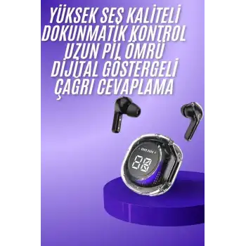 Yeni Nesil Bluetooth Kulaklık Dijital Göstergeli Dokunmatik 5.3 Kablosuz