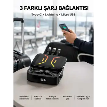 Yeni Nesil Çoklu Bağlantı Kurulabilen Bluetooth Kulaklık Yüksek Ses Kaliteli Yeni Nesil