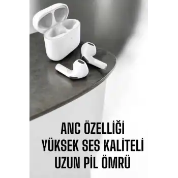 Yeni Nesil Pro Bluetooth Kulaklık Uzun Pil Ömrü Beyaz