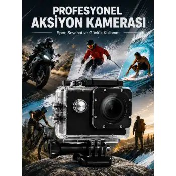 Yüksek Görüntü Kalitesi Sunan 1080P Full HD Aksiyon Kamerası