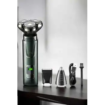 Yüksek Performanslı 3 Başlıklı Profesyonel Tıraş Makinesi