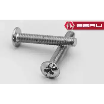 Yuvarlak Yıldız Başlı Rysb Kulp Vidası, Civata M4x35 - 500 Adet