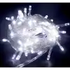 10m 100 Led Boncuk Lamba Beyaz Işık Şeffaf Kablo