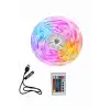 10M Şerit Led İç Mekan Renkli Rgb Şerit Led Kumandalı