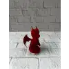 12 cm Kırmızı Ejderha Figürü Koleksiyonluk Dekoratif Biblo
