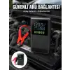 12.000 mAh Şarjlı Araç Akü Takviye ve Işıklı Hava Kompresörü Yeni Nesil