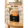 180 ML Alev Efektli Aroma Difüzörü Ultrasonik Buharlı Aromaterapi Cihazı