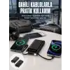20.000 Mah Led Işıklı LCD Ekran USB Girişli Type-C Lightning Powerbank Yeni Nesil