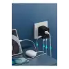 25w Evrensel Seyahat Adaptörü, Eu/us/uk/au Priz Dönüştürücü, 1x Usb, 2x Type-c Hızlı Şarj