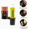 2’si 1 Arada Ayarlanabilir Araç Bardak Tutucu, Genişleyebilir Üst Kısım 3”-6.2”, Şişe Adaptörü, Araba Organizatörü, Dayanıklı Taban, Ramblers Hydroflask Uyumlu, Modern Araç Düzenleyic