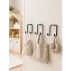 3lü Duvar Tipi Yapışkanlı Askılık Ev ve Yaşam Alanları İçin Pratik Set