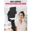 360° AI Akıllı Takipli Selfie Stick Gimbal Stabilizatör Bluetooth Kumandalı Uzayabilir Telefon Tripodu