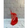 3D El Üzerinde İnsan Figürü Kırmızı Sanatsal Masa Üstü Dekor 12x18 cm