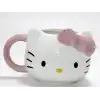 3D Hello Kitty Tasarımı Porselen Kupa Bardak