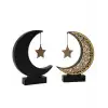 3D Hilal Yıldız Dekoratif Obje 23x23 cm Modern ve Manevi Tasarım
