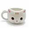 3d Kedi Tasarımlı Kabartmalı Kupa Bardak Alk5030