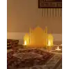 3D LED Mumlu Cami Dekorasyonu 2 Adet Pilli Mum Hediyeli