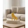3D Sarı El Tasarım Dekor 17x16 cm Konsol ve Şömine Üstü Aksesuar