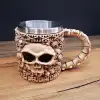 3D Tasarımlı İskelet Kupa Bardak