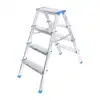 4+4 Çift Basamaklı Alüminyum Metal Merdiven