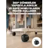 4 cm Kilitsiz Tekerlek Ayak Seti Zemin Koruyucu