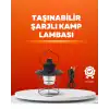 4 Fonksiyonlu Dekoratif Kamp Lambası – Tungsten Ampul, USB Çıkışlı