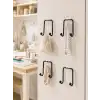 4lü Duvar Tipi Yapışkanlı Askı Pratik Ev ve Banyo Askılık Seti