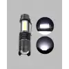 4 Modlu USB Şarjlı LED El Feneri Kamp ve Outdoor