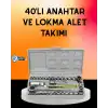 40 Parça Cırcır Lokma Anahtar Seti Profesyonel Kullanım