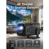 4K Android Smart Wi-fi Çift Kollu Projeksiyon Game Box Kumandalı Taşınabilir Yeni Nesil