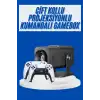 4K Android Smart Wi-fi Çift Kollu Projeksiyon Game Box Kumandalı Taşınabilir Yeni Nesil