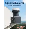 4K Ultra HD Twin LNB Çift Uydu Çıkışlı Ku Band Çanak Anten LNB 0.1 dB