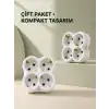 4’lü Priz Çoğaltıcı 2 Adet Set Kablosuz Duvar Tipi Priz Çoklayıcı Adaptör