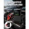 4’ü 1 Arada Jump Starter Hava Kompresörü Powerbank ve LED Fener Yeni Nesil