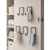 5 Adet Yapışkanlı Askı Çok Amaçlı Mutfak Banyo Düzenleyici Askılık