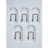 5 Adet Yapışkanlı Duvar Askısı Çok Amaçlı Pratik Askılık Seti