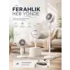 5 Kademeli Hız Ayarıyla Güçlü Hava Akışlı Dikey Vantilatör