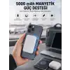 5000 Mah İOS Uyumlu Magsafe Kablosuz Şarj Hızlı Şarj Desteği