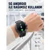 5G Android Akıllı Saat AMOLED Ekran SIM Kart Destekli Kameralı