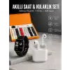 7 Kordonlu Akıllı Saat Ve 2.Nesil Kulaklık Yüksek Ses Kaliteli Uzun Pil Ömrü