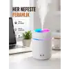 ABS Gövdeli 300ml USB Nemlendirici – Beyaz, Gri, Pembe Renk