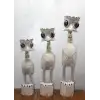 Ahşap 3lü Deve Kuşu Seti 90 Cm